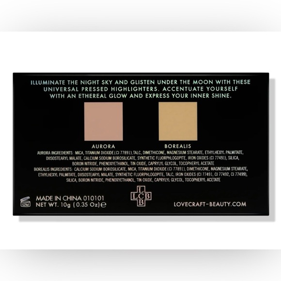 Lovecraft Beauty Highlighter palette |LOVE+CRAFT+BEAUTY | New - Picture 3 of 10
